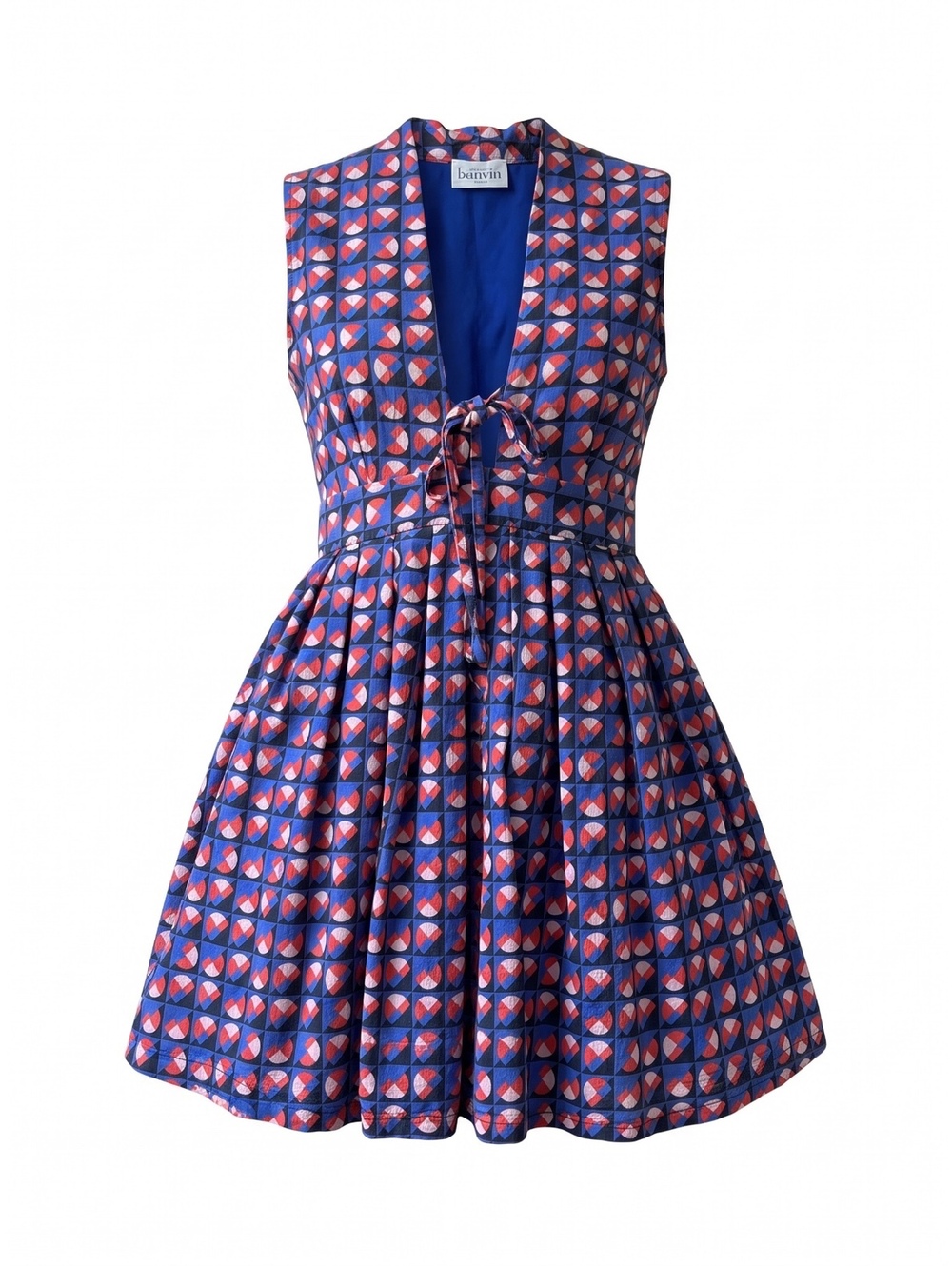 Hanout Boutique Marrakech Silk Carré Alexia Short Dress Geometric Colors XS